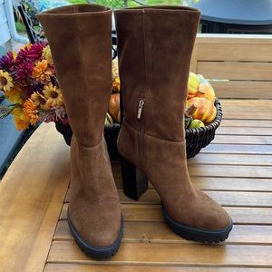 Vince Camuto Eshitana Medium Height Suede Boot Size 9